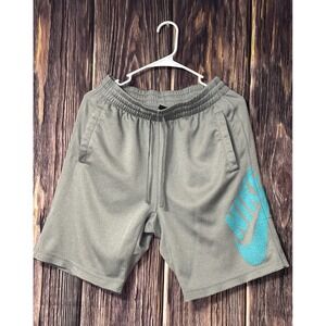 Nike SB Athletic Boys Shorts Gray Blue Comfortable Fit Lightweight Active Size M